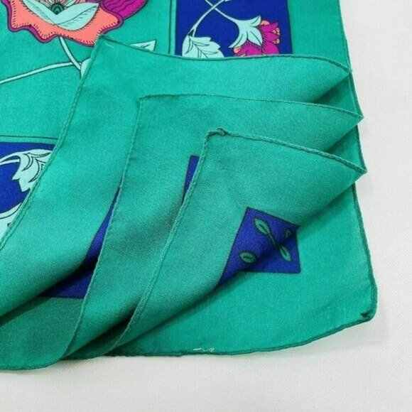 Scarf Handkerchief Tablecloth Bandanna Big 30” Square Flower Boho Hippie Retro - Picture 8 of 12